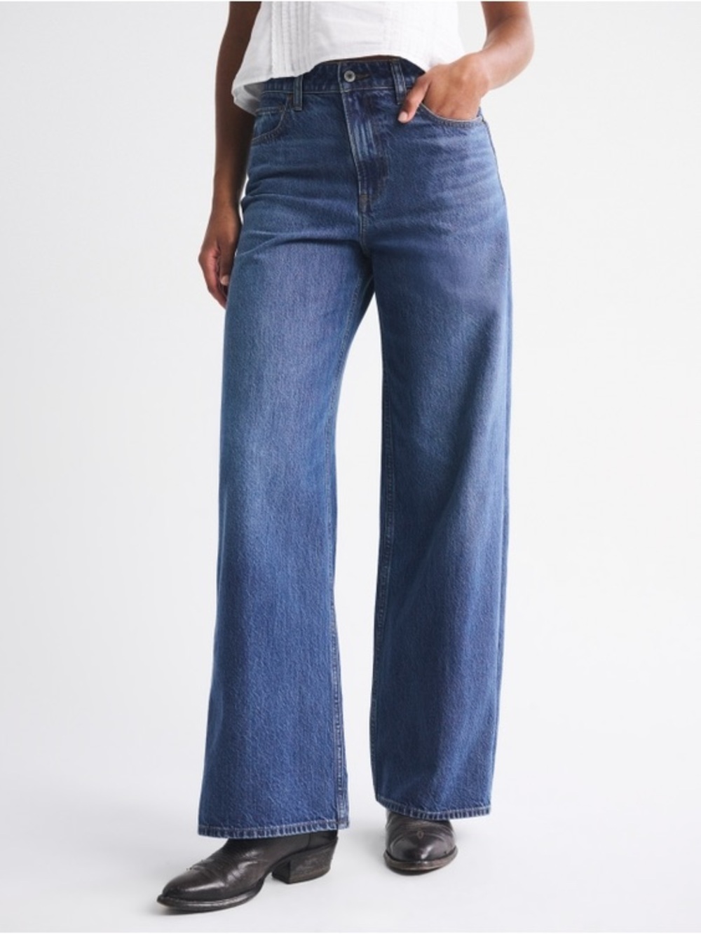 Curve Love High Rise Wide Leg Jean